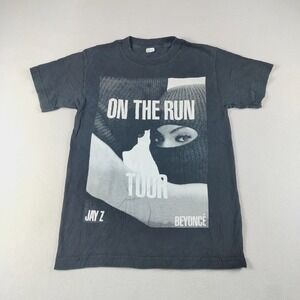Jayz And Beyonce T Shirt Men Small Multicolor On The Run Album Tour Double Sided